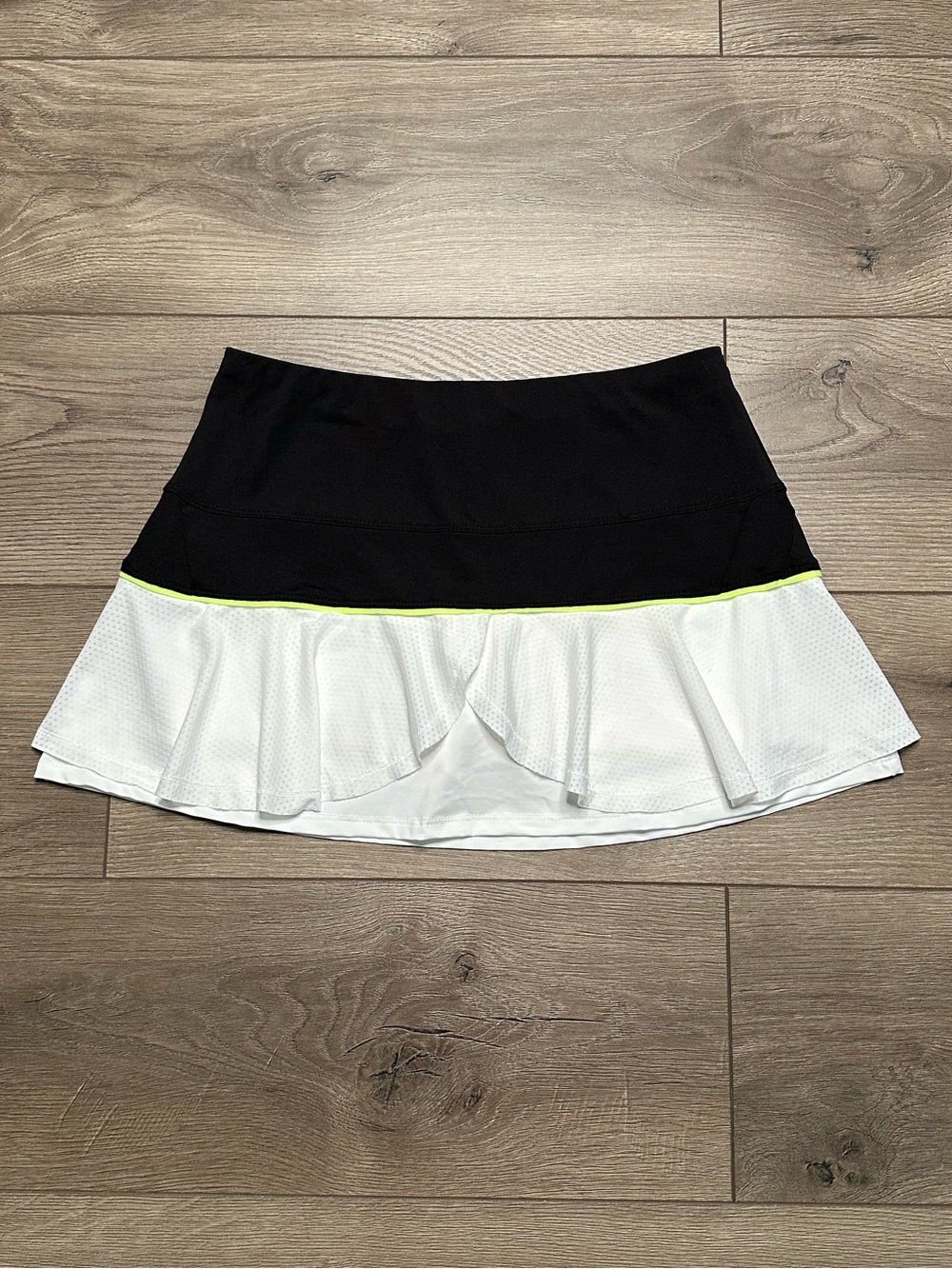 Lucky In Love 12” Layered Tennis Skirt Skort Black White Size Small